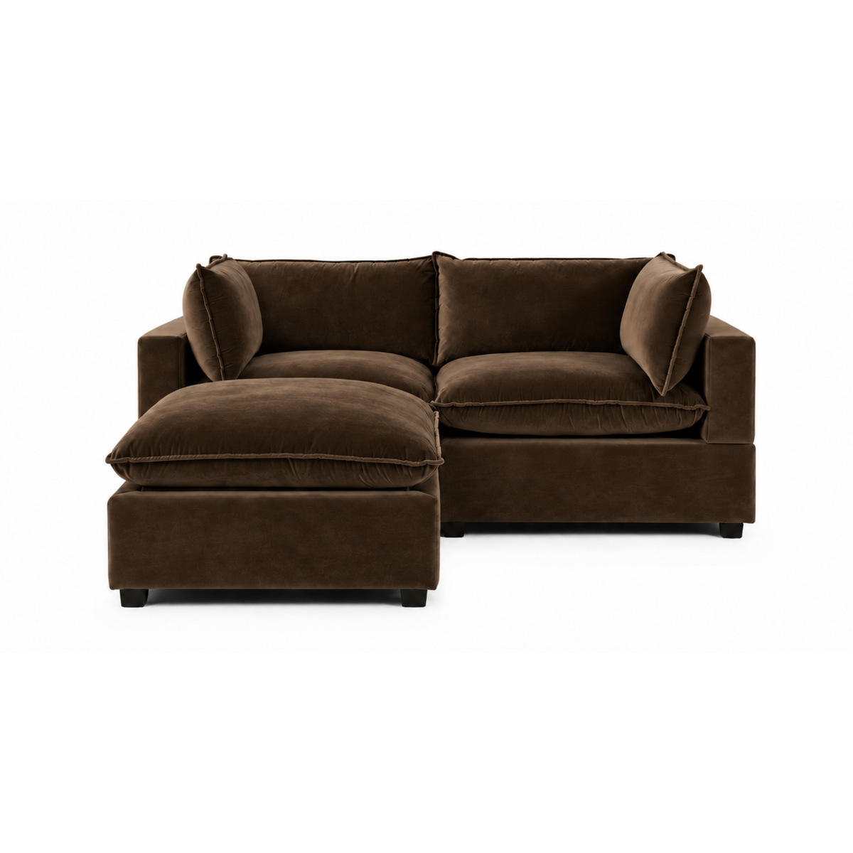 Bellamia Collections Luna Modular 86" Sofa + Ottoman
