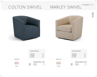 Younger Furniture Colton Swivel Chair