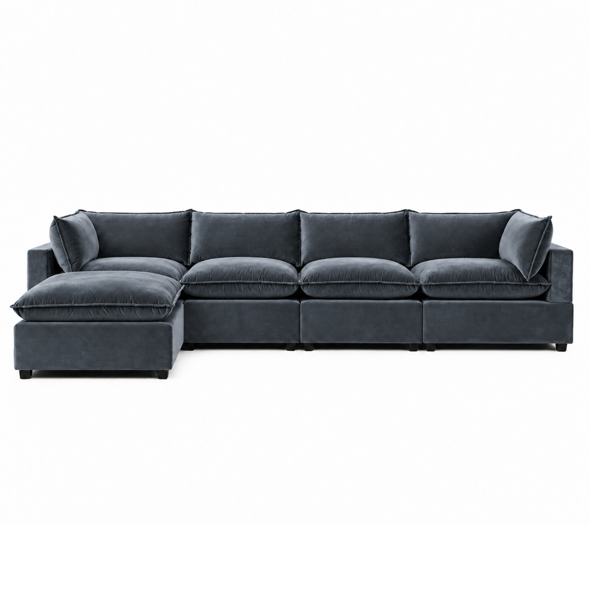 Bellamia Collections Luna Modular 4-Seater Sofa + Ottoman