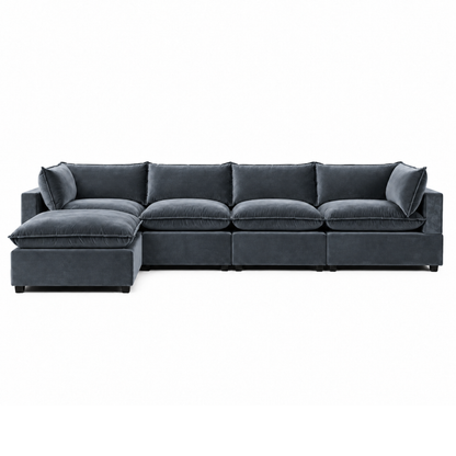 Bellamia Collections Luna Modular 4-Seater Sofa + Ottoman