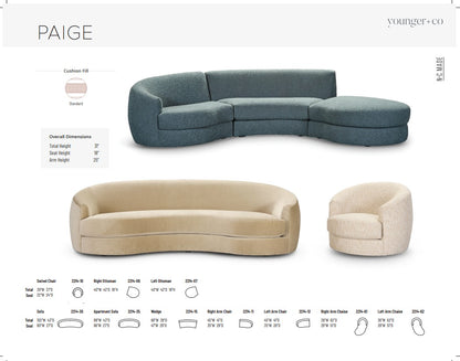 Younger Furniture Paige Sectional Collection