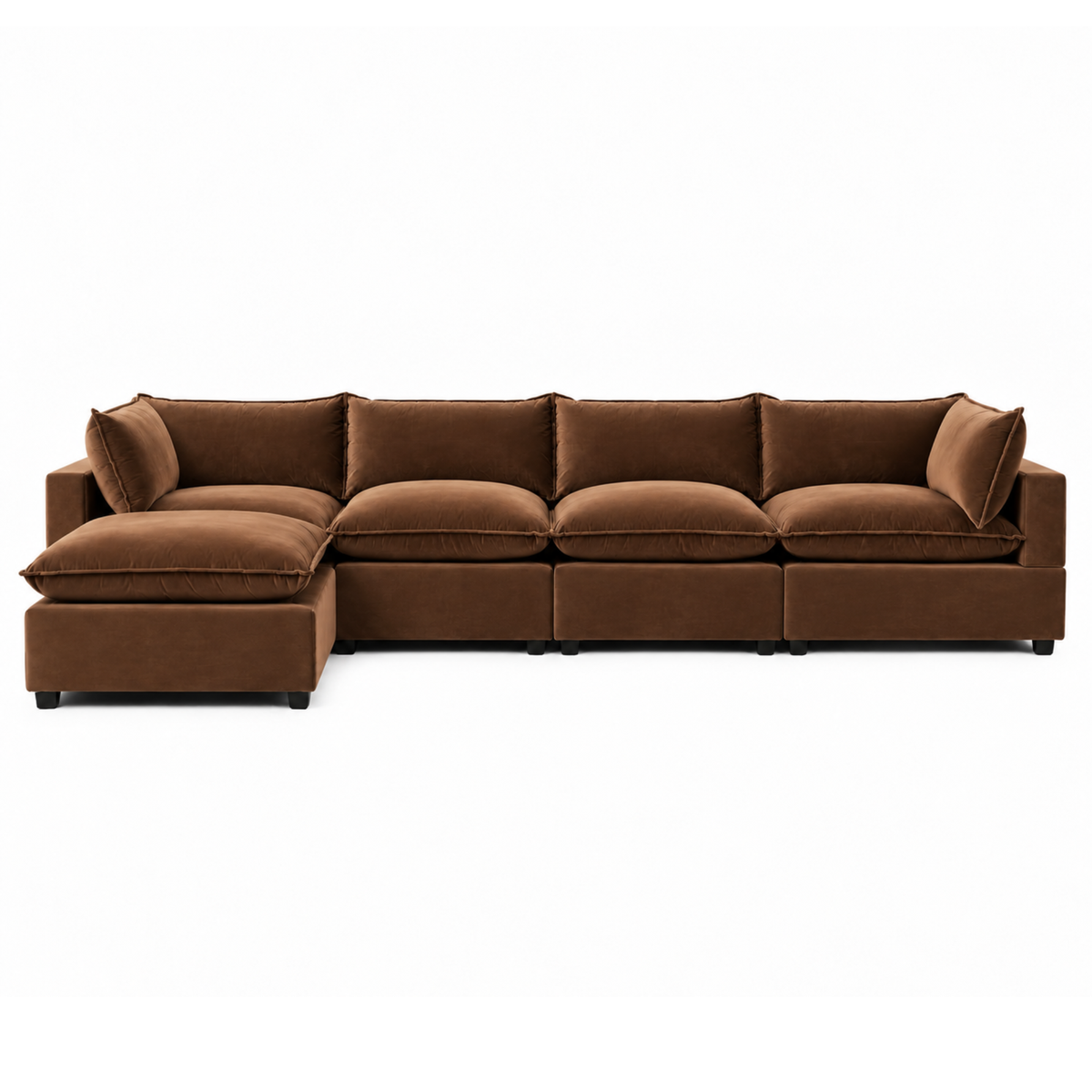Bellamia Collections Luna Modular 4-Seater Sofa + Ottoman
