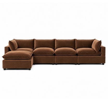 Bellamia Collections Luna Modular 4-Seater Sofa + Ottoman
