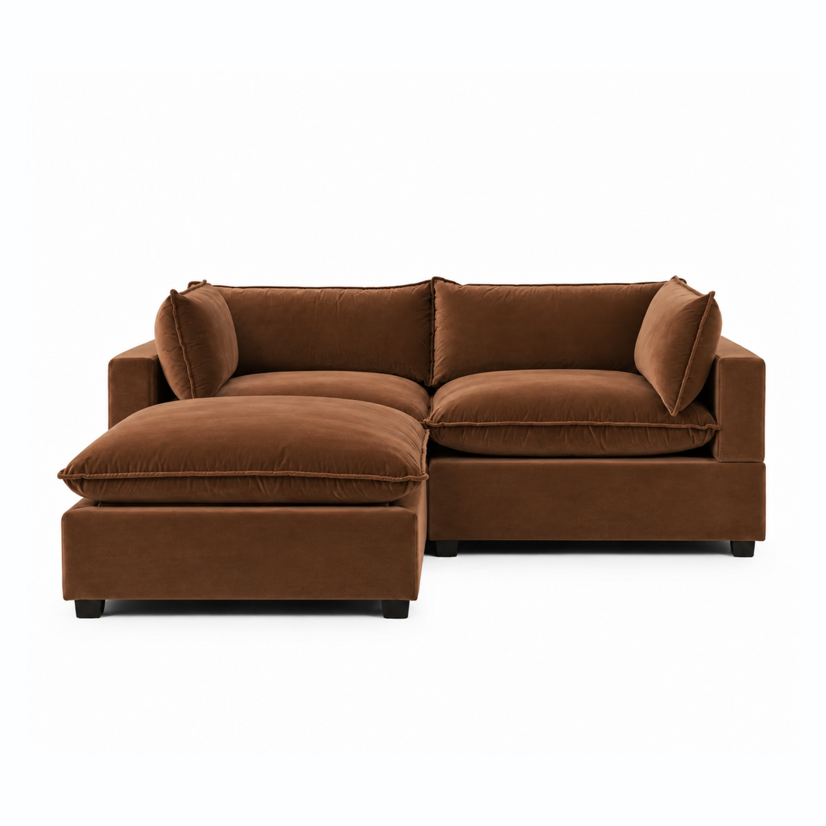 Bellamia Collections Luna Modular 86" Sofa + Ottoman