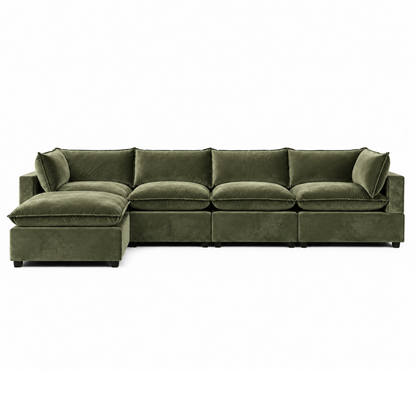 Bellamia Collections Luna Modular 4-Seater Sofa + Ottoman