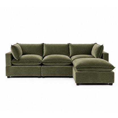 Bellamia Collections Luna Modular 122" Sofa + Ottoman