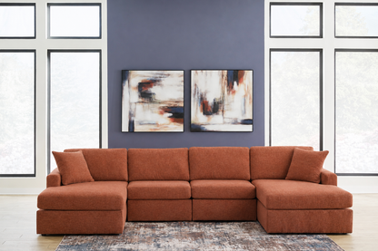 Modmax Modular 4-Piece Double Chaise Sectional