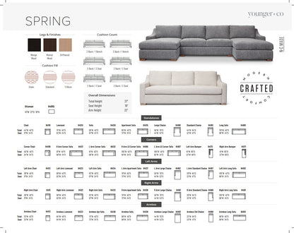 Younger Furniture Spring Sofa Collection