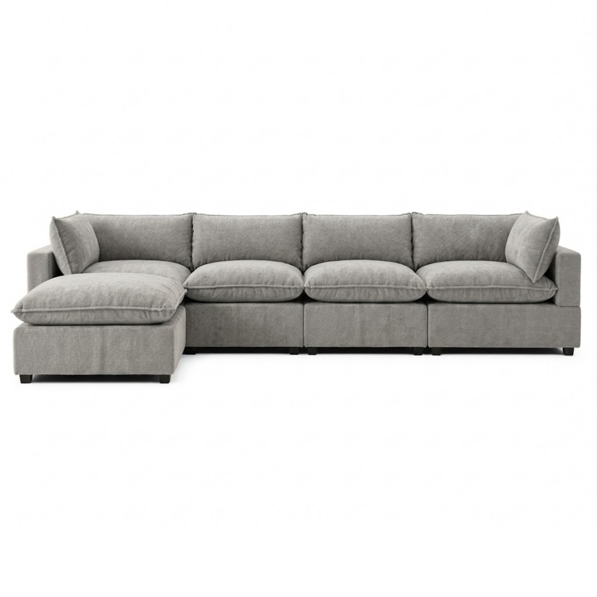 Bellamia Collections Luna Modular 4-Seater Sofa + Ottoman