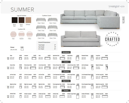 Younger Furniture Summer Sectional Collection