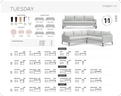 Younger Furniture Tuesday Sofa Collection