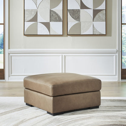 Veronella Modular Oversized Accent Ottoman in Sahara Leather