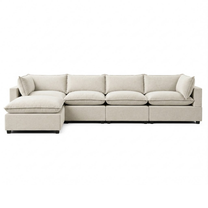 Bellamia Collections Luna Modular 4-Seater Sofa + Ottoman