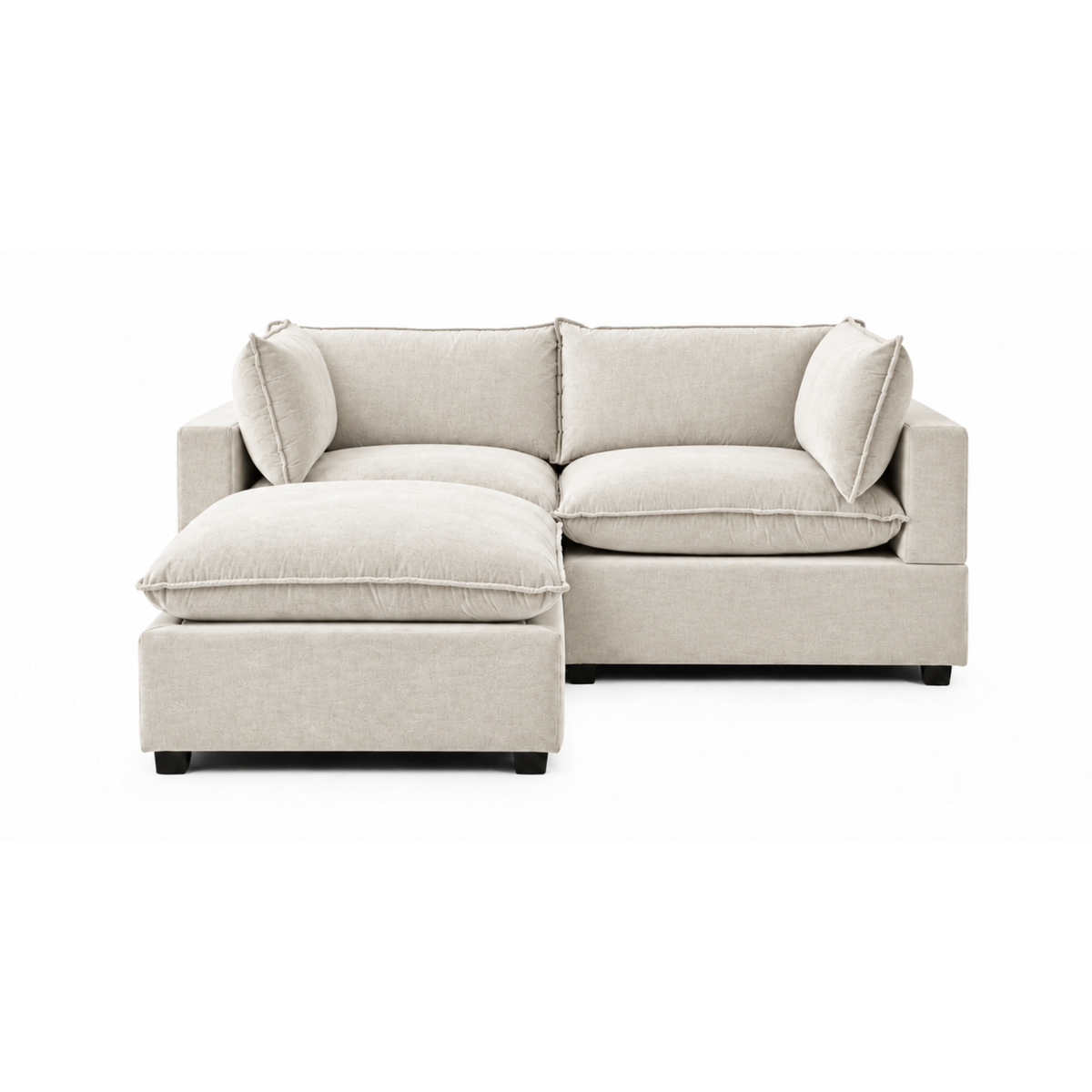 Bellamia Collections Luna Modular 86" Sofa + Ottoman