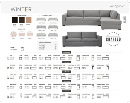 Younger Furniture Winter Sectional Collection