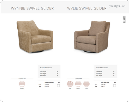 Younger Furniture Wynnie Swivel Glider Chair